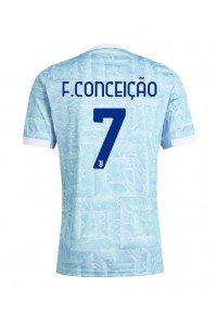 Juventus Francisco Conceicao #7 Fotballdrakt Borte Klær 2025-26 Korte ermer